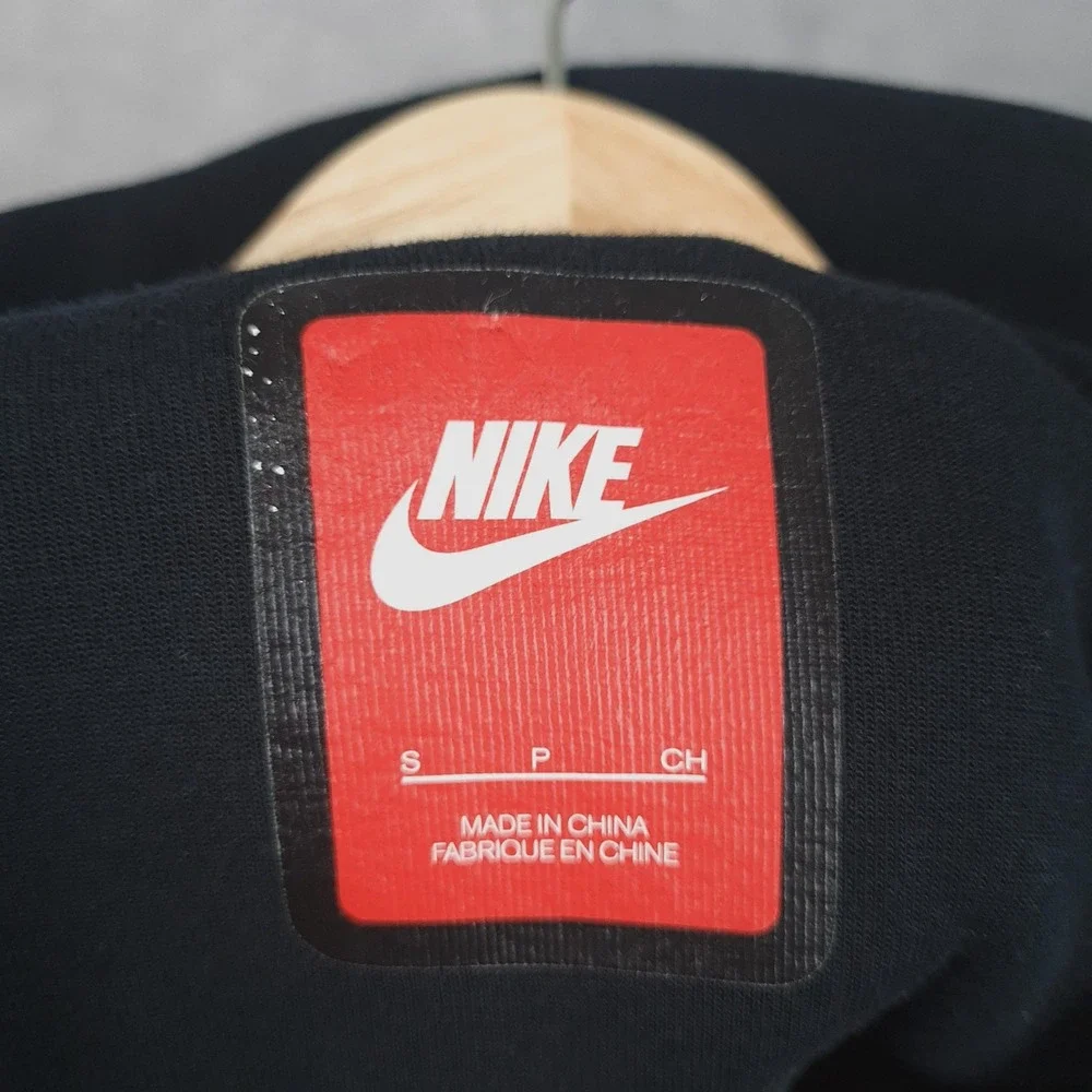 Nike Tech Fleece Half Zip Sweatshirt Womens Small Black Running Top Thumb Hole - Picture 14 of 16